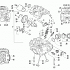 ATV 550 EFT BLACK Головка цилиндра и распред.вал