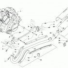 TRV 700 T3S RED Двигатель и глушитель