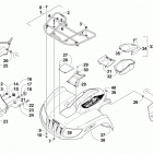 ATV 550 EFT BLACK Передний багажник крыло и фара