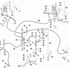 ATV 300 DVX EU GREEN Hydraulic and parking brake assemblies
