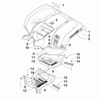 TRV 550 LTD BLUE Заднее крыло и подножки