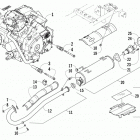 XC 450 EFT ORANGE Двигатель и глушитель