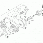 ATV 550 EFT BLACK Сцепление