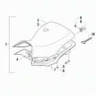 ATV 1000 XT EFT RED Сидение