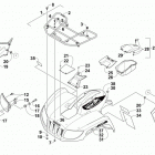 TRV 700 XT ORANGE Передний багажник крыло и фара