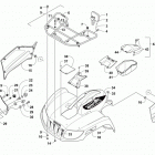 TRV 700 T3S RED Передний багажник крыло и фара