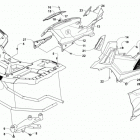 ATV XR 550 XT EFT BLUE Front rack and side panel assemblies