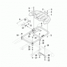 TRV 550 XT BLUE Задний багажник