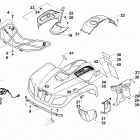 ATV 450 GREEN Передний багажник крыло и фара