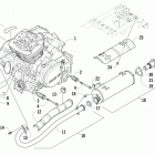 ATV 400 CR RED Двигатель и глушитель