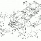 TRV 550 XT EFT BLUE Рама ,баипера и защита