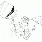 ATV XR 700 EFT GREEN Console and instrument assembly
