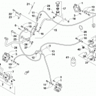 TRV 550 XT BLUE Гидравлический тормозной механизм