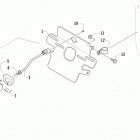 ATV 450 EFT RED License plate holder assembly