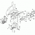 XC 450 EFI ORANGE Rear body and taillight assembly