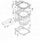 TRV 700 XT ORANGE Блок цилиндров