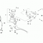 ATV 150 UTILITY RED Передний тормоз ручной