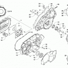 ATV ALTERRA 700 XT EPS T3S Clutch  /  v-belt  /  magneto cover assembly