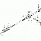 ATV 550 EFT BLACK Вторичный привод в сборе