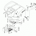 TRV 1000 XT EFT BLUE Заднее крыло и подножки