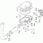 ATV 700 MUD PRO LTD BLACK Воздухозаборник