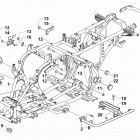 ATV 300 2X4 UTILITY RED Рама ,баипера и защита
