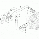 ATV 700 MUD PRO LTD BLACK Case  /  belt cooling assembly