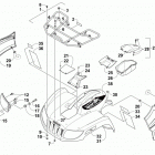 TRV 500 RED Передний багажник крыло и фара