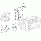 ATV 700 DIESEL GREEN Throttle control and locked torque device assemblies