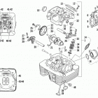 ATV 400 4X4 EFT RED Головка цилиндра и распред.вал