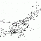 ATV 90 2X4 DVX  White (US) Frame and related parts assembly