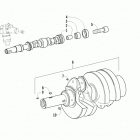 ATV 700 DIESEL GREEN Crankshaft and camshaft assemblies