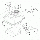 ATV 400 4X4 EFT RED Топливный бак
