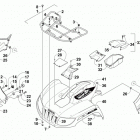 TRV 700 XT EFT RED Передний багажник крыло и фара