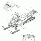 800 RMK 155/163 ALL OPTIONS - S15CC8/CD8/CM8 Body, decal, le blk  /  orng, blk  /  pink options