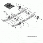 S18CFE5BSL/BEL 550 INDY ADVENTURE 155 ES/INTL Suspension, rear and track - s18cfe5bsl  /  bel (49snows...
