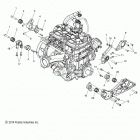 S17DDE8PSL/PEL 800 SWITCHBACK ADVENTURE/INTL Engine, mounting - s17dde8psl  /  pel (49snowenginemount...