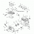 S18WAA1ASA/AEA 120 INDY/INTL Engine, crankcase - s18waa1asa  /  aea (49snowcrankcase0...