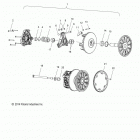 S17DDE6PSL 600 SWITCHBACK ADVENTURE Drive train, clutch, primary - s17dde6psl (49snowdrivecl...