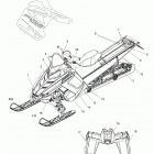 800 PRO RMK/LE 155/163 ALL OPTIONS - S15CG8/CH8 Body, decal, le wht  /  red, gray  /  red, blk  /  red o...