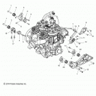 S17DDJ6PEM 600 SWITCHBACK PRO X INTL Engine, mounting - s17ddj6pem (49snowenginemount156pros)