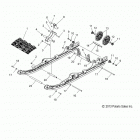 S18CBA5BSA/BSL/BEL 550 INDY/INTL Suspension, rear and track - s18cba5bs  /  5be all optio...