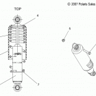 S18CFE5BSL/BEL 550 INDY ADVENTURE 155 ES/INTL Suspension, shock, front track (7043048) - s18cfe5bsl  /...
