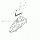 800 INDY SP/INTL/FO - S15CP8 Стекло ветровое