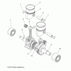 S17DDE8PSL/PEL 800 SWITCHBACK ADVENTURE/INTL Engine, piston and crankshaft - s17dde8psl  /  pel (49sn...