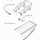 S18CED5 550 INDY LXT ALL OPTIONS Chassis, rack and passenger hand hold - s18ced5 all opti...