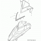 550 INDY VOYAGEUR/ INTL 155 - S16CU5BSL/BEL Стекло ветровое