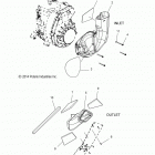 550 INDY ADVENTURE/INTL155 - S15CJ5BSL/BEL воздуха на входе и выход воздуховодов