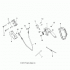 A15DAA32EA/EJ SPORTSMAN ACE 325 EURO Brakes, park brake lever asm.