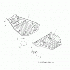 A16SXE95NK/A95N2 SPORTSMAN 1000 MD Body, skid plates